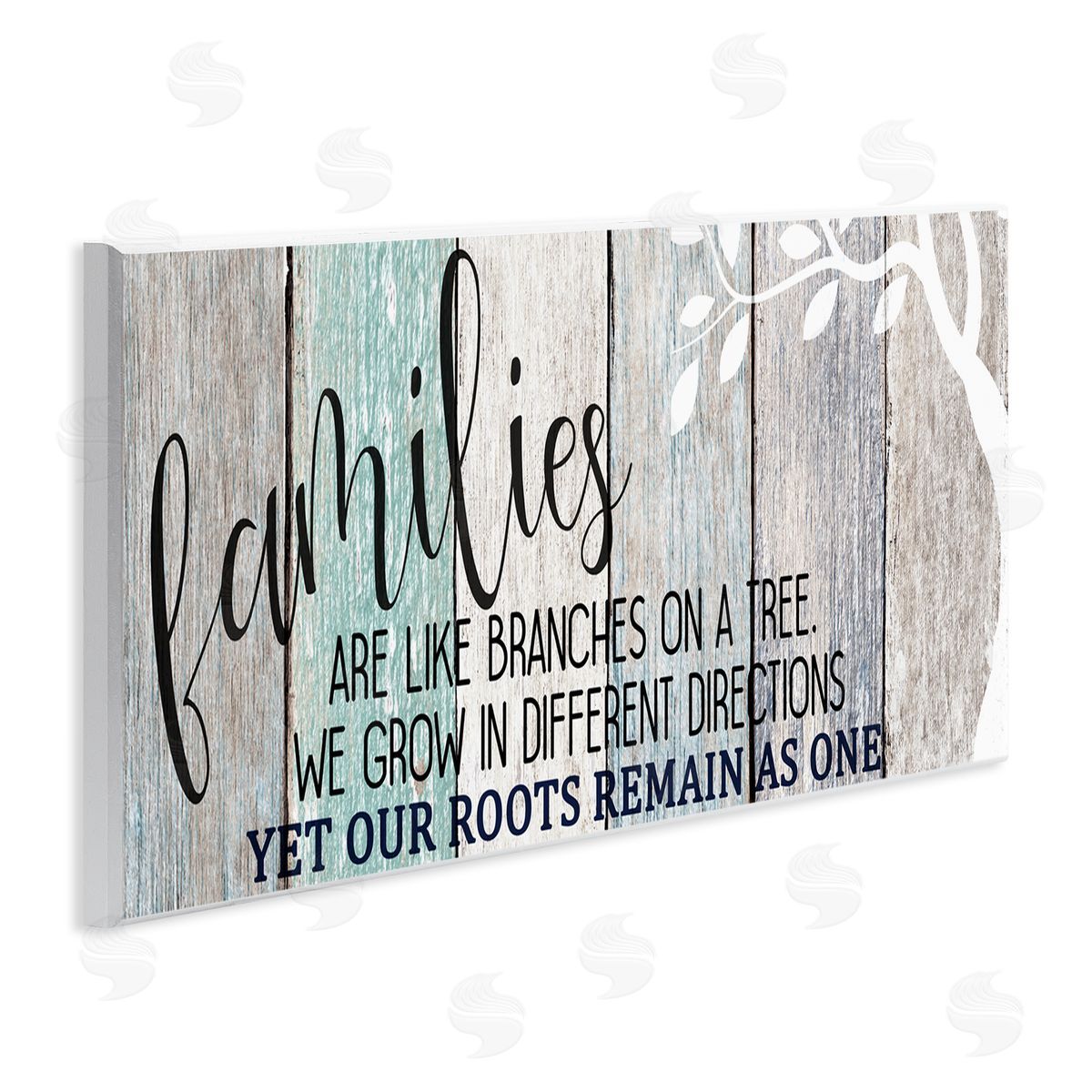 Inspirational Families are Branches Quote Wood Plaque Wall Art, Home Decor by Kim Allen