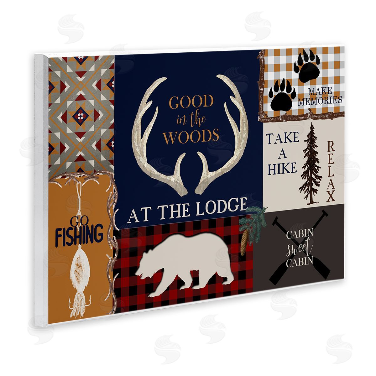 Good in Woods Animals Wood Plaque Wall Art, Home Decor by Kim Allen