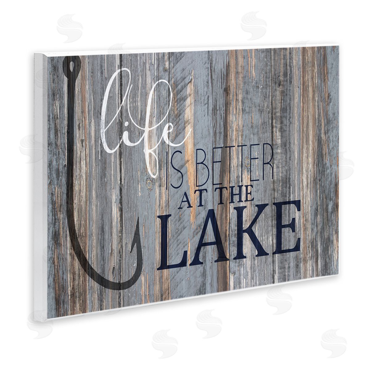 Lakehouse Cabin Nautical Phrase Wood Plaque Wall Art, Home Decor by Kim Allen