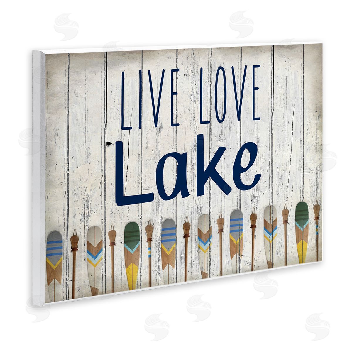 Live Love Lake Oars Wood Plaque Wall Art, Home Decor by Kim Allen