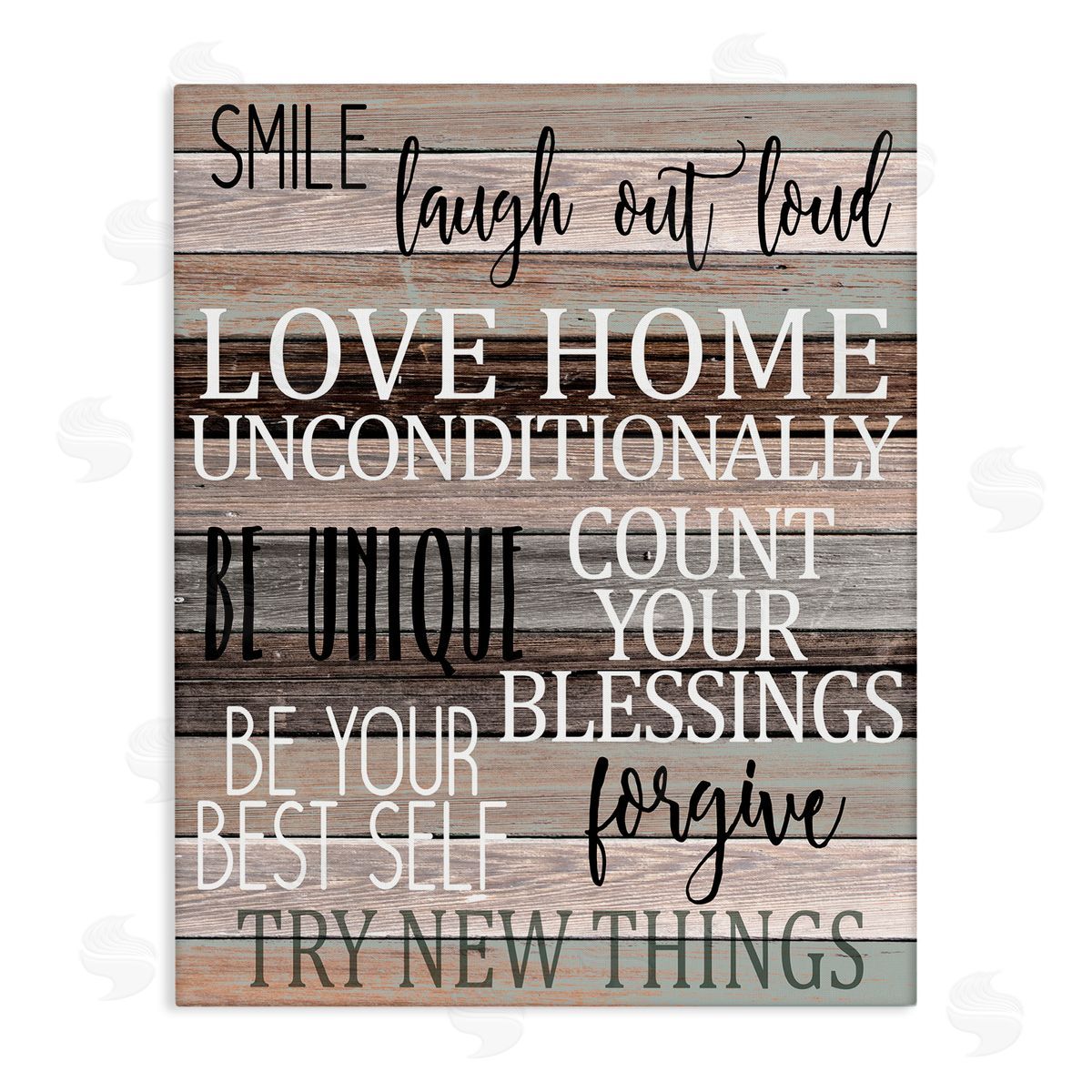 Inspirational Be You Phrases Canvas Wall Art, Home Decor by Kim Allen