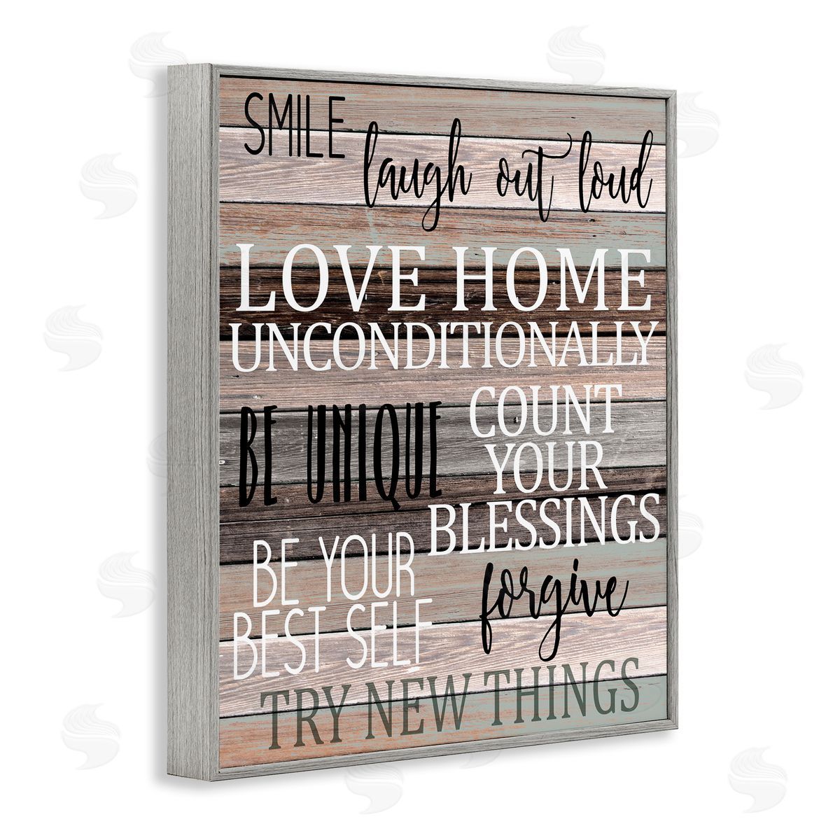 Inspirational Be You Phrases Grey Frame Print Wall Art, Home Decor by Kim Allen