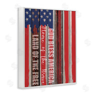 Kim Allen | God Bless America Rustic Flag