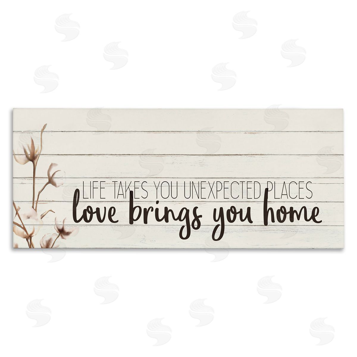 Life Unexpected Places Phrase Canvas Wall Art, Home Decor by Kim Allen