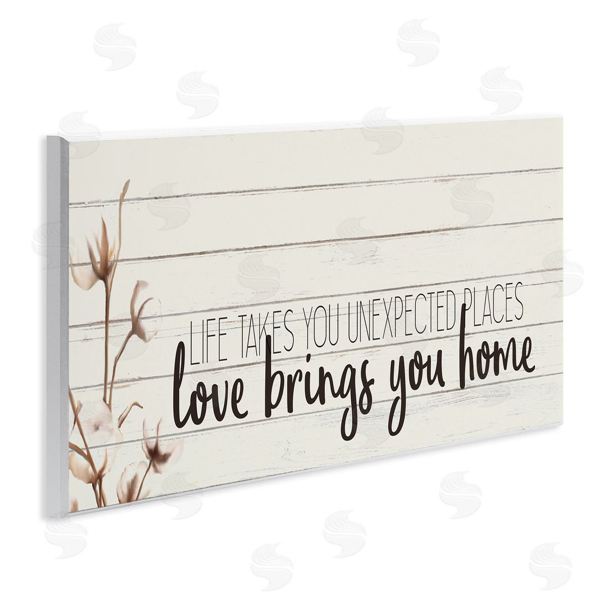 Life Unexpected Places Phrase Wood Plaque Wall Art, Home Decor by Kim Allen