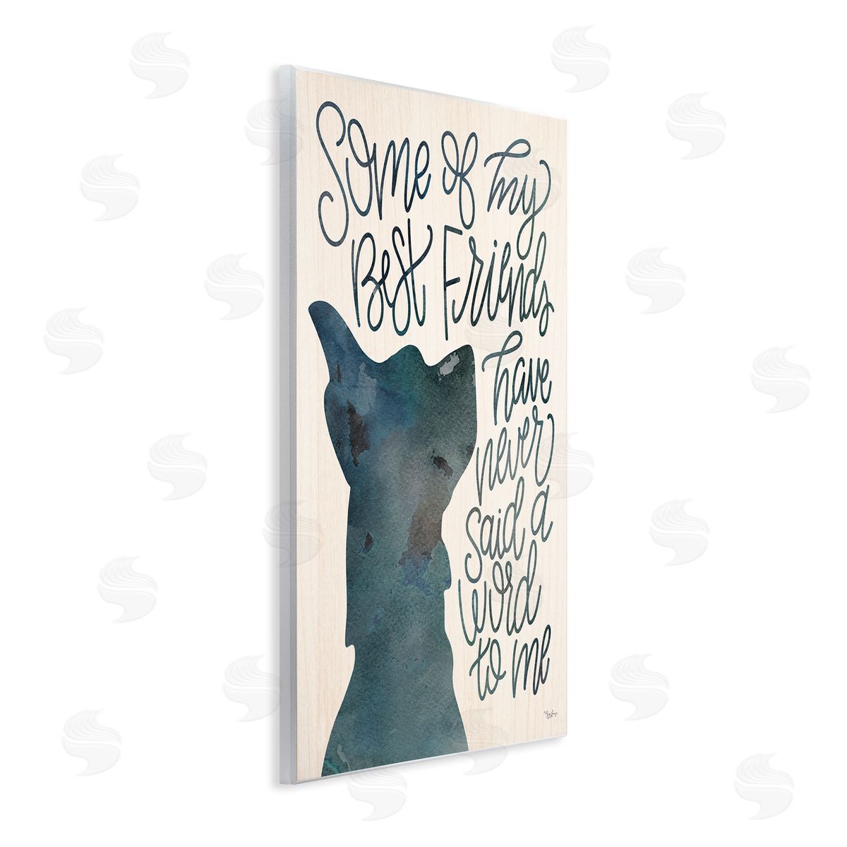 Best Friends Pet Dog Phrase Wood Plaque Wall Art, Home Decor by Gigi Louise