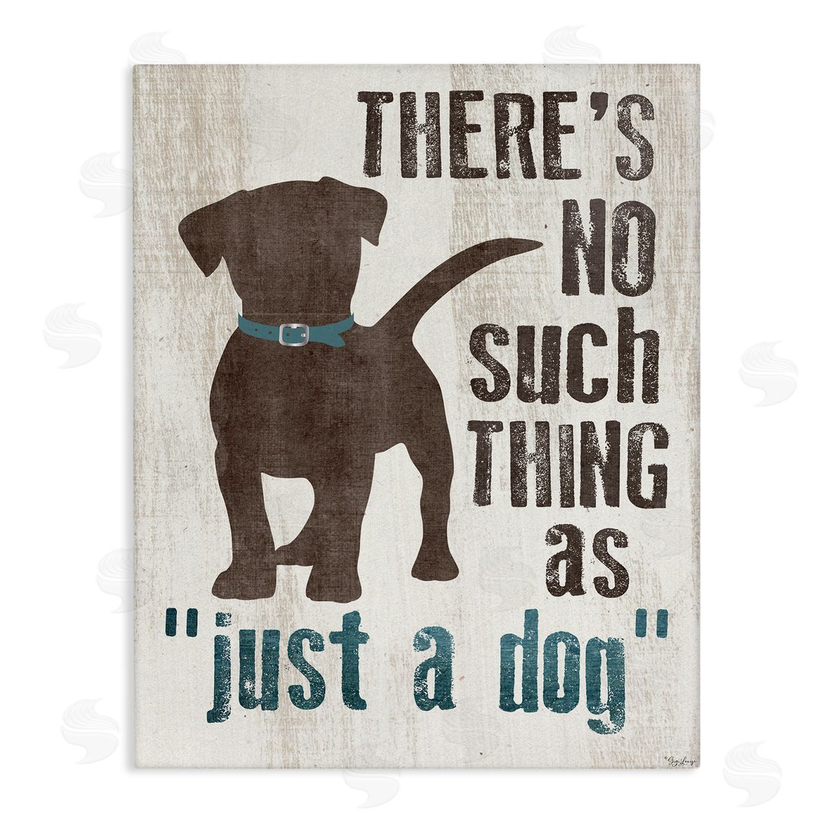 Not Just a Dog Phrase Canvas Wall Art, Home Decor by Gigi Louise