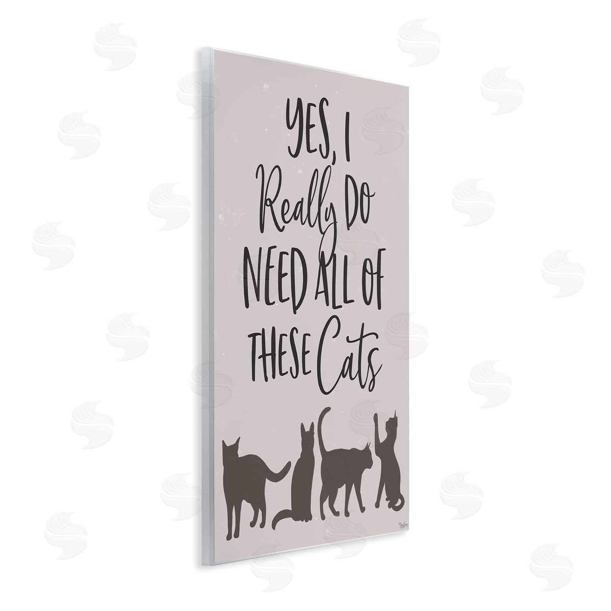 I Need All of These Cats Wood Plaque Wall Art, Home Decor by Gigi Louise