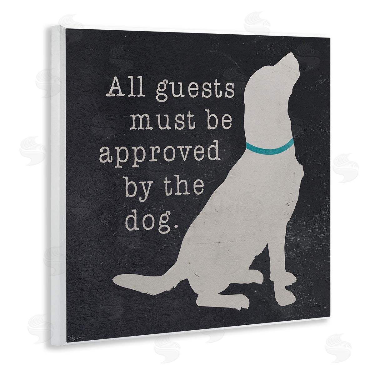 Guests Approved by Dog Wood Plaque Wall Art, Home Decor by Gigi Louise