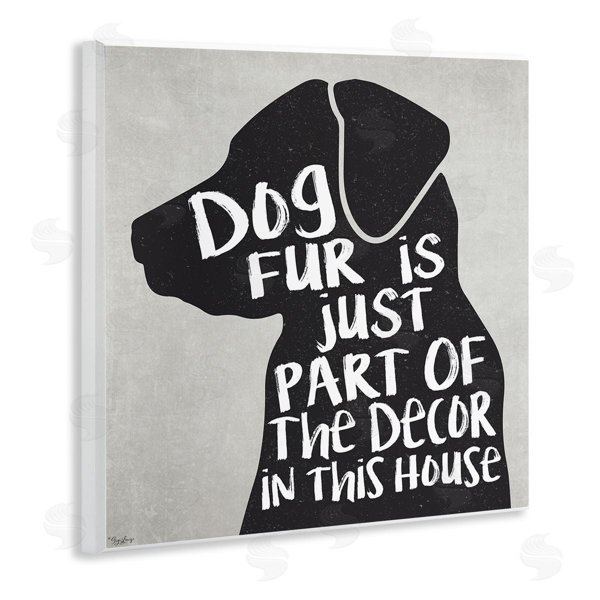 Dog Fur Funny Pet Phrase Wood Plaque Wall Art, Home Decor by Gigi Louise