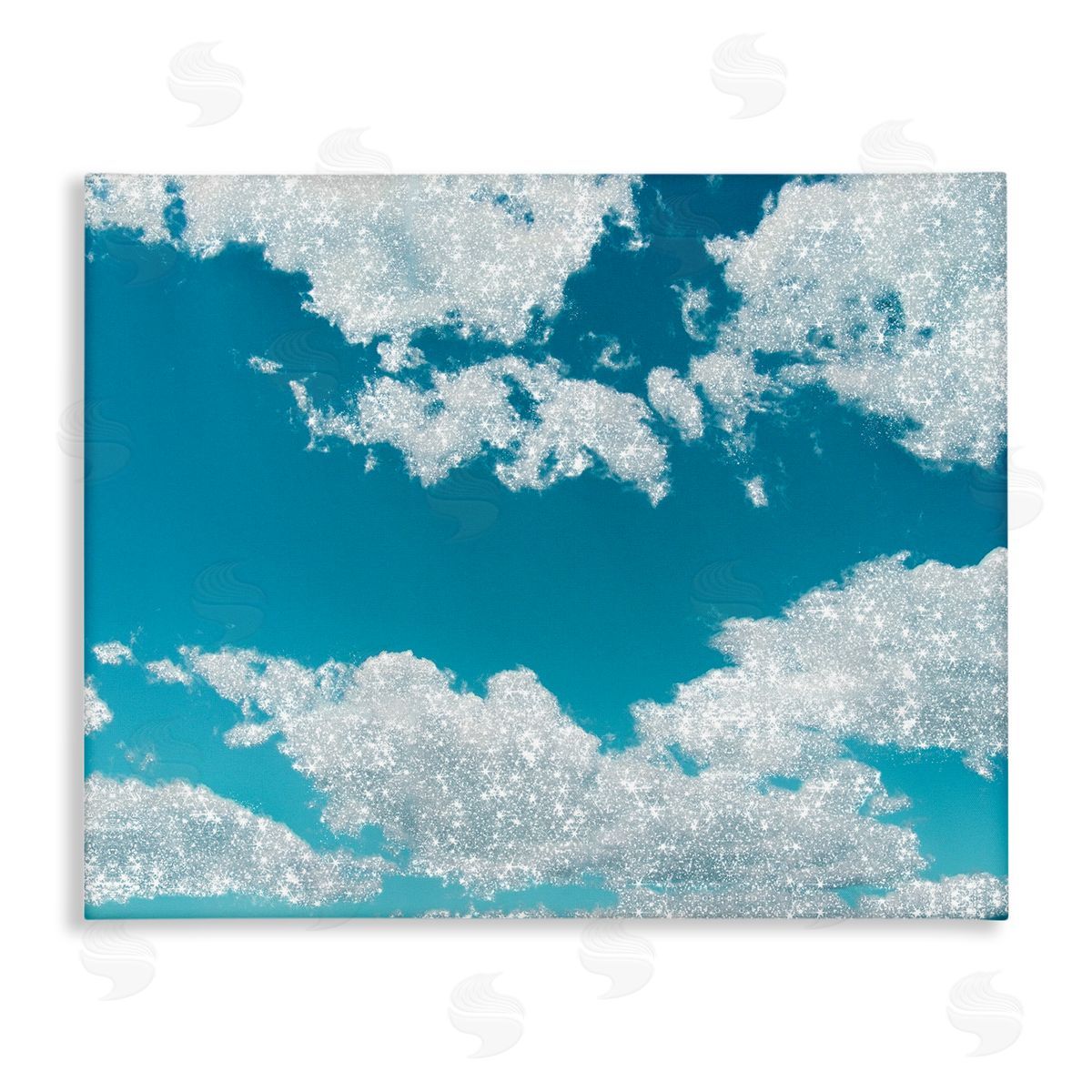 Sparkling Clouds Blue Sky Canvas Wall Art, Home Decor by Ziwei Li