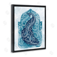 Ziwei Li | Peacock in Blue Arabesque Shape