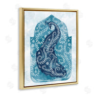 Ziwei Li | Peacock in Blue Arabesque Shape