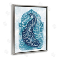 Ziwei Li | Peacock in Blue Arabesque Shape