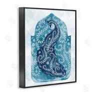 Ziwei Li | Peacock in Blue Arabesque Shape