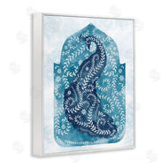 Ziwei Li | Peacock in Blue Arabesque Shape
