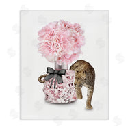 Ziwei Li | Pink Fashion Floral Bouquet Leopard