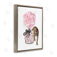 Ziwei Li | Pink Fashion Floral Bouquet Leopard