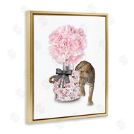 Ziwei Li | Pink Fashion Floral Bouquet Leopard