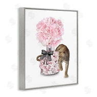 Ziwei Li | Pink Fashion Floral Bouquet Leopard