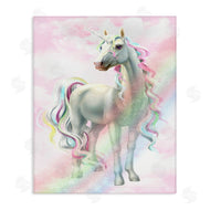 Ziwei Li | Pink Unicorn Rainbow Clouds