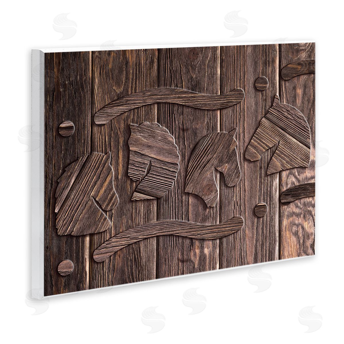 Unicorn Rustic Etch Interpretation Wood Plaque Wall Art, Home Decor by Ziwei Li