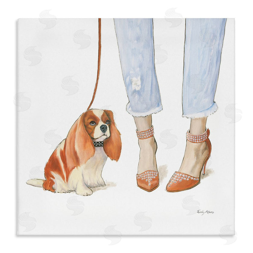 Emily Adams | Orange Heels Dog Walk