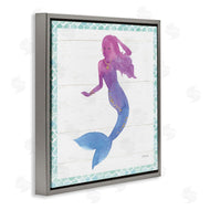Jenya Jackson | Purple Blue Mermaid Silhouette