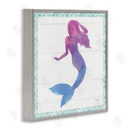 Jenya Jackson | Purple Blue Mermaid Silhouette
