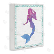 Jenya Jackson | Purple Blue Mermaid Silhouette