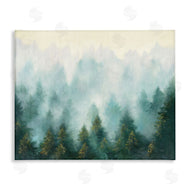 Julia Purinton | Abstract Pine Forest with Mist