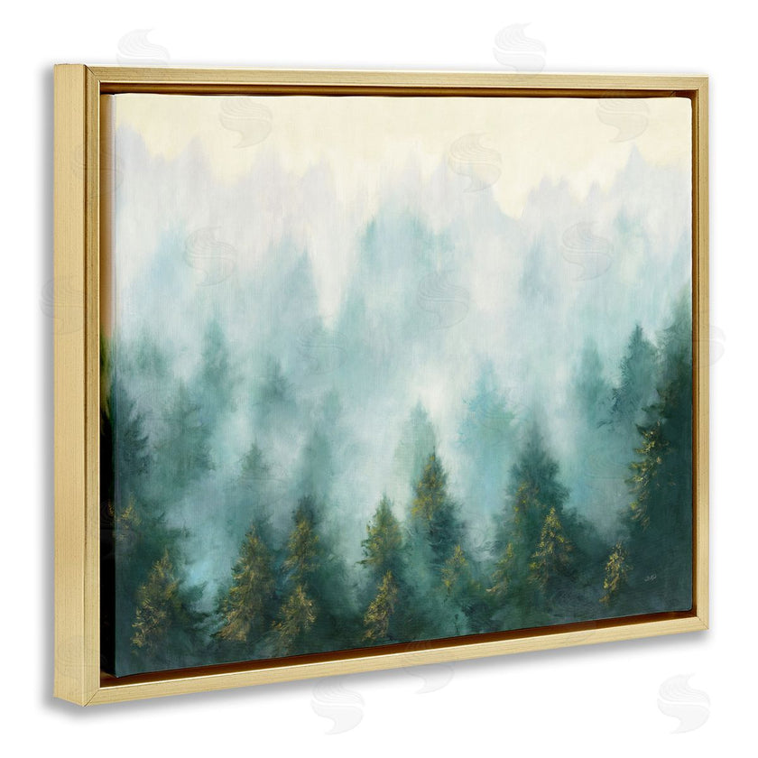 Julia Purinton | Abstract Pine Forest with Mist