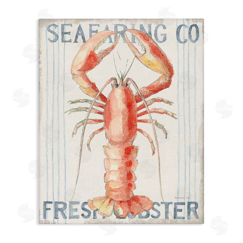 Danhui Nai | Nautical Lobster Seafood Sign