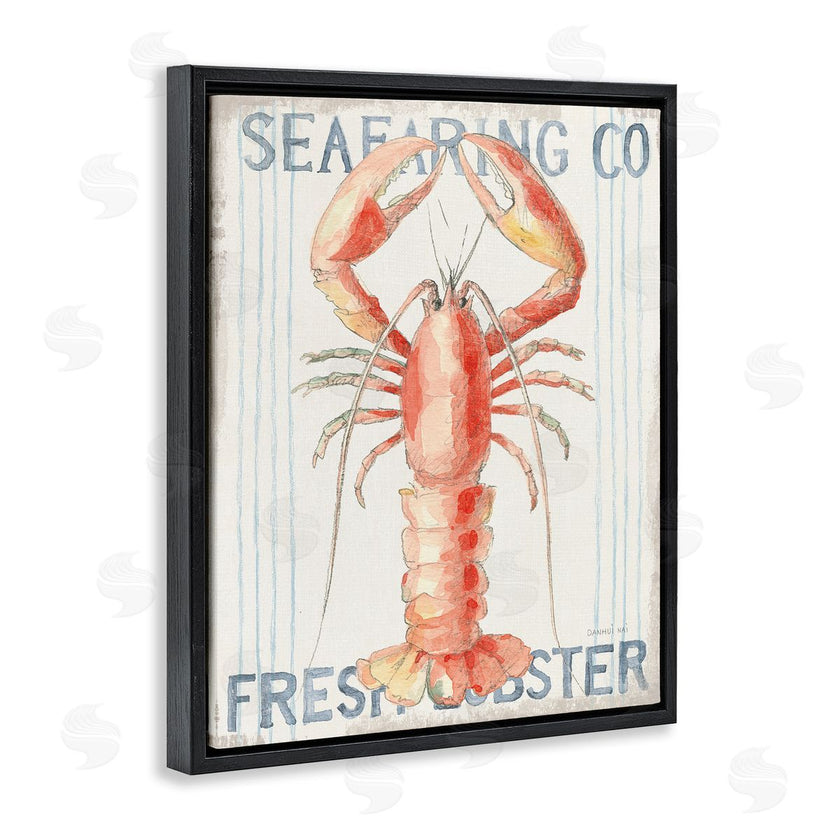 Danhui Nai | Nautical Lobster Seafood Sign