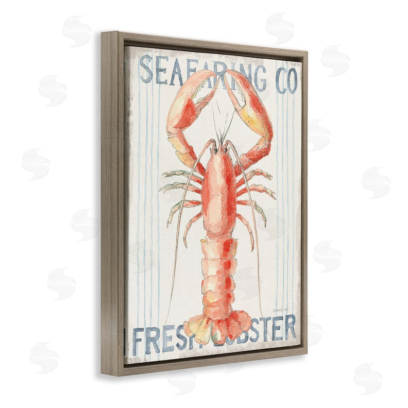 Danhui Nai | Nautical Lobster Seafood Sign
