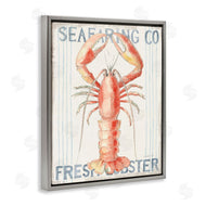 Danhui Nai | Nautical Lobster Seafood Sign