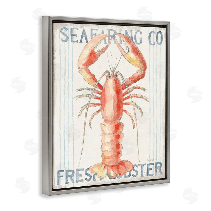Danhui Nai | Nautical Lobster Seafood Sign