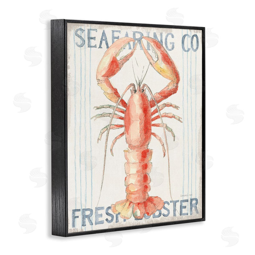 Danhui Nai | Nautical Lobster Seafood Sign