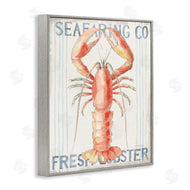 Danhui Nai | Nautical Lobster Seafood Sign