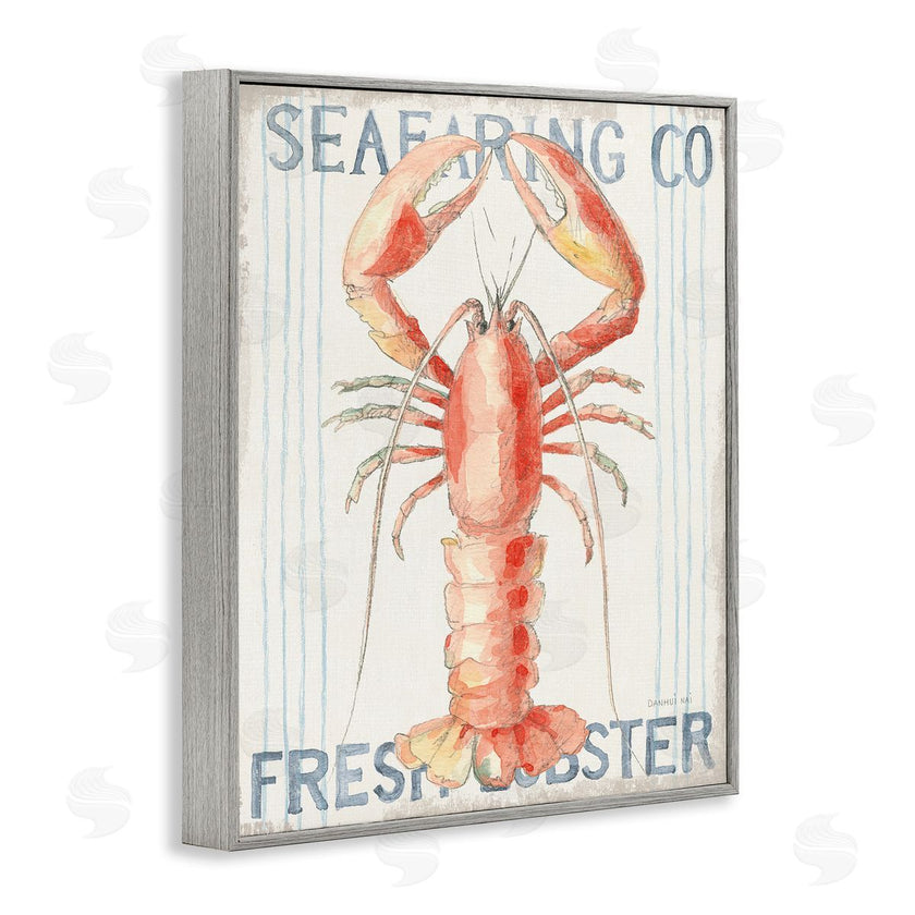 Danhui Nai | Nautical Lobster Seafood Sign