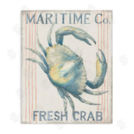 Danhui Nai | Nautical Crab Seafood Sign