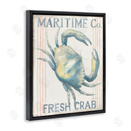 Danhui Nai | Nautical Crab Seafood Sign