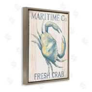 Danhui Nai | Nautical Crab Seafood Sign