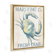 Danhui Nai | Nautical Crab Seafood Sign