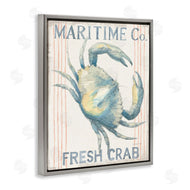 Danhui Nai | Nautical Crab Seafood Sign