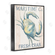 Danhui Nai | Nautical Crab Seafood Sign