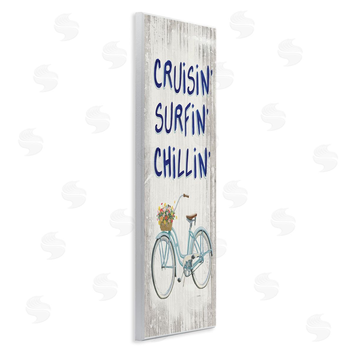 Cruisin' Surfin' Chillin' Bike Wood Plaque Wall Art, Home Decor by James Wiens