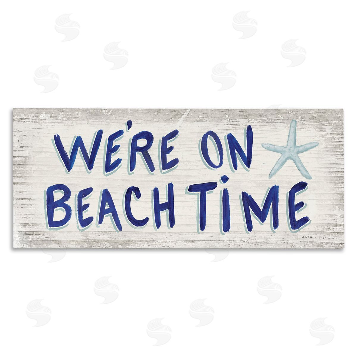 We're on Beach Time Starfish Canvas Wall Art, Home Decor by James Wiens