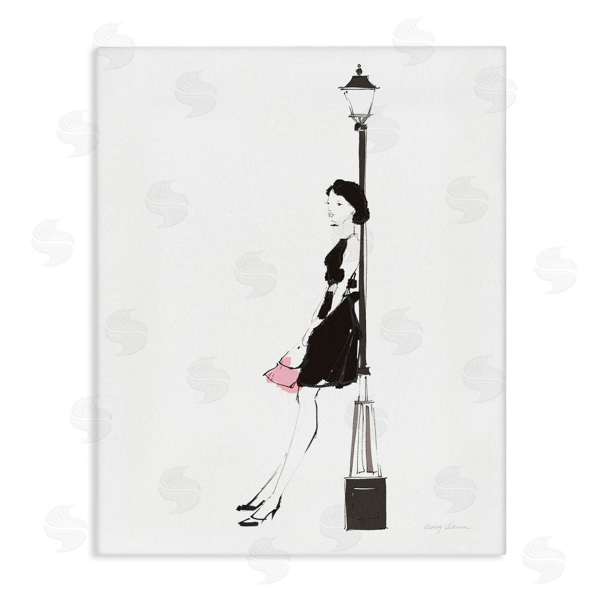 Parisian Female Light Post Canvas Wall Art, Home Decor by Avery Tillmon