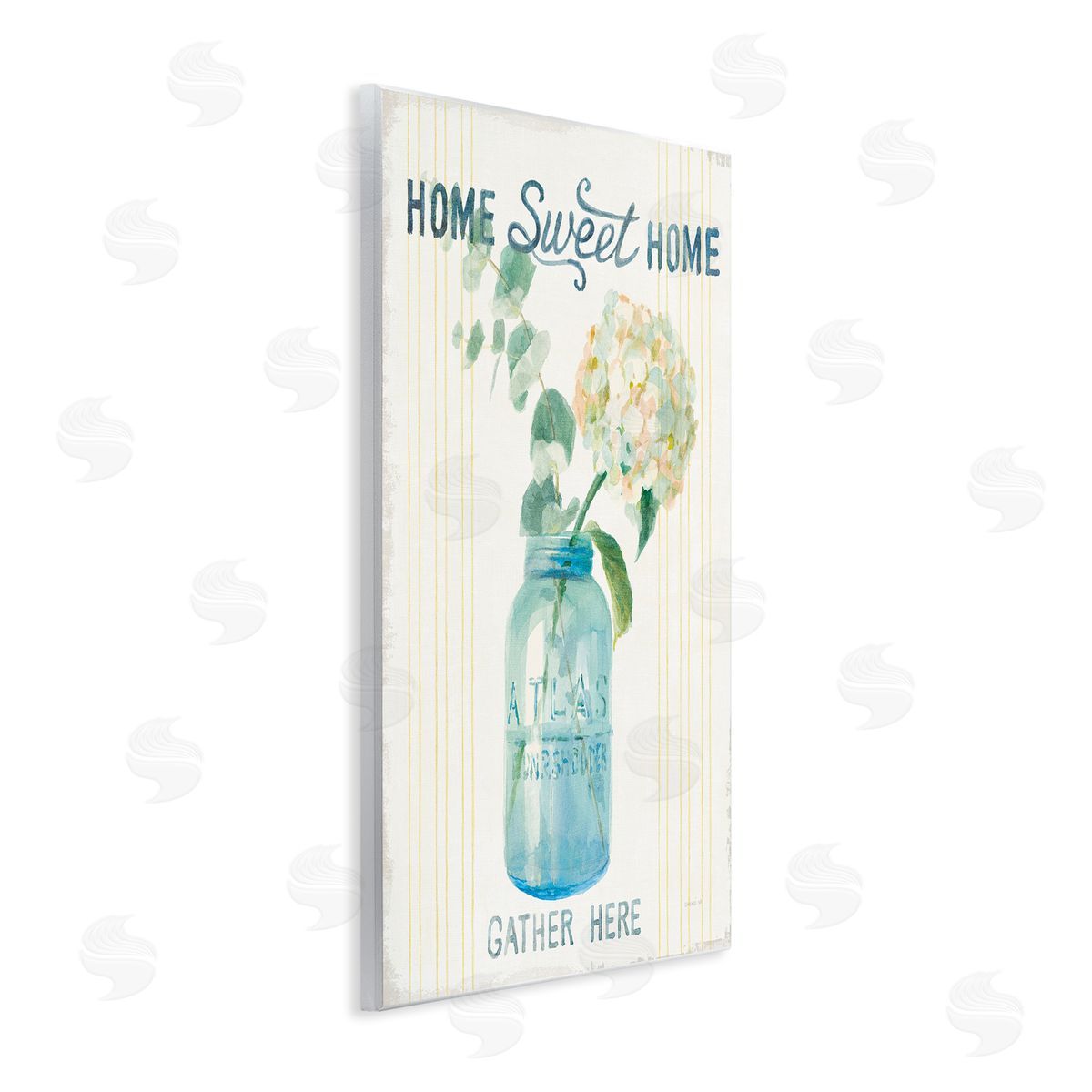 Home Sweet Home Bouquet Wood Plaque Wall Art, Home Decor by Danhui Nai